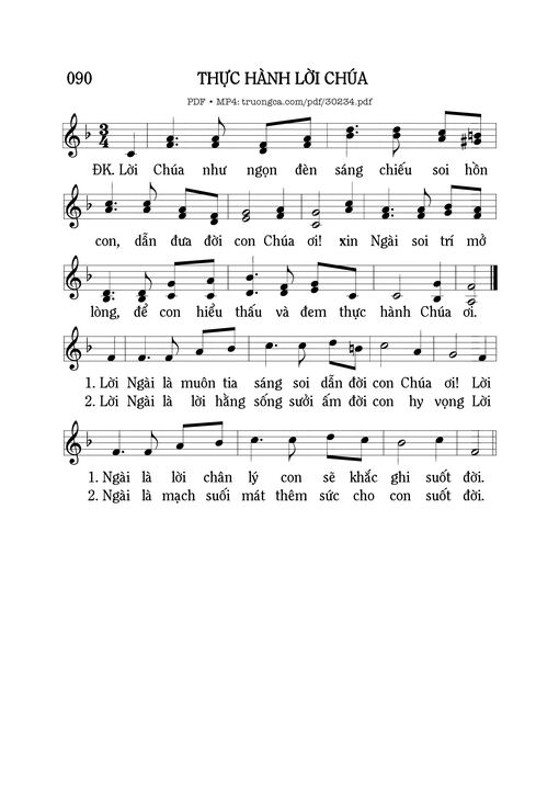 Thực hành Lời Chúa