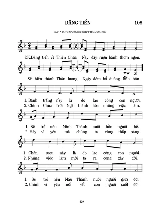 Dâng tiến - Mi Trầm