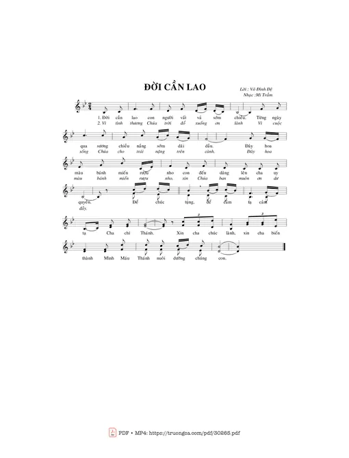 Đời cần lao - Mi Trầm