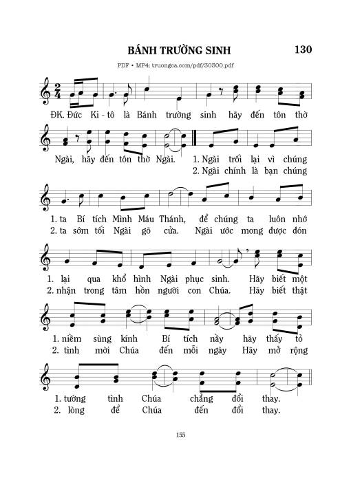 Sheet PDF of Bánh trường sinh