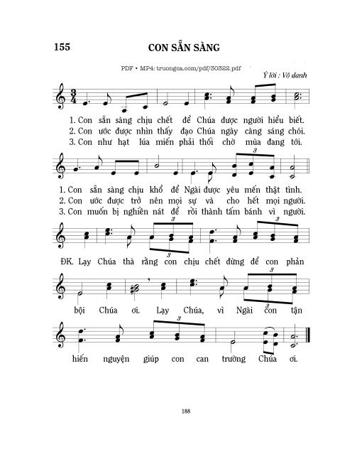 Sheet PDF of Con sẵn sàng