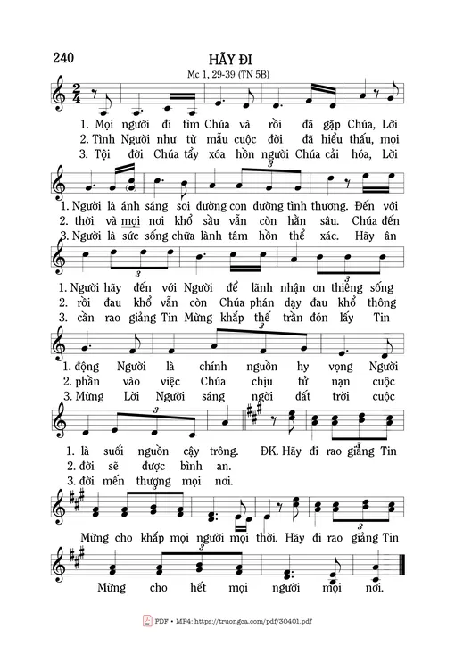 Hãy đi 1 - Mi Trầm