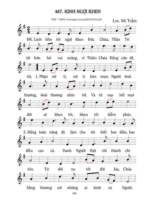 Kinh ngợi khen - Mi Trầm