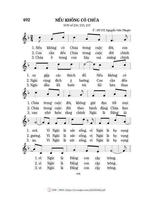 Sheet PDF of Nếu Không Có Chúa
