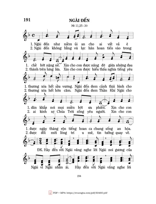 Ngài đến - Mi Trầm