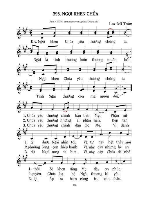 Ngợi Khen Chúa - Mi Trầm