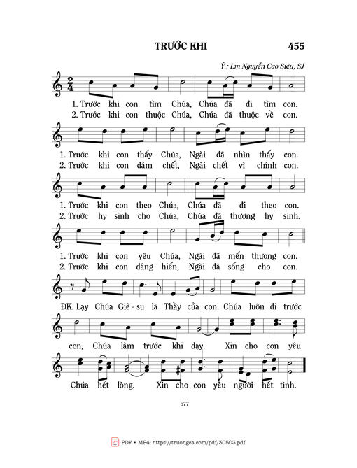 Trước khi - Mi Trầm