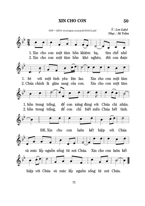 Xin cho con - Mi Trầm