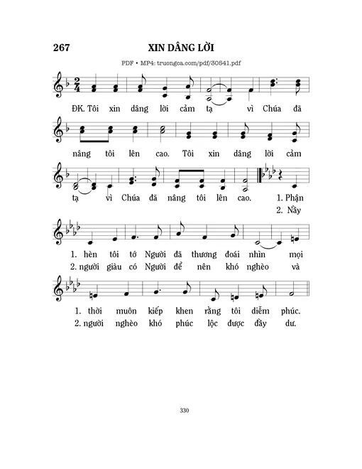 Xin dâng lời - Mi Trầm