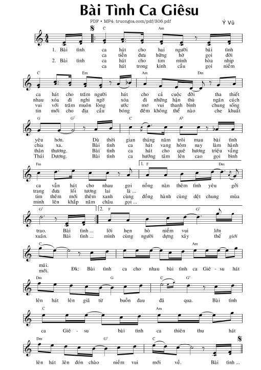 Bài tình ca Giêsu