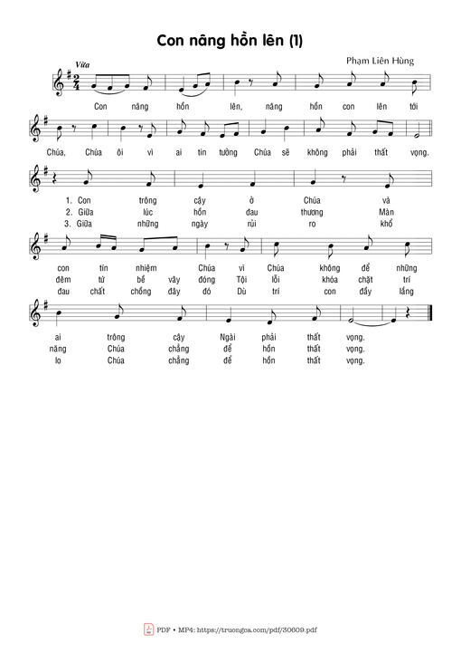 Sheet PDF of Con nâng hồn lên (1)