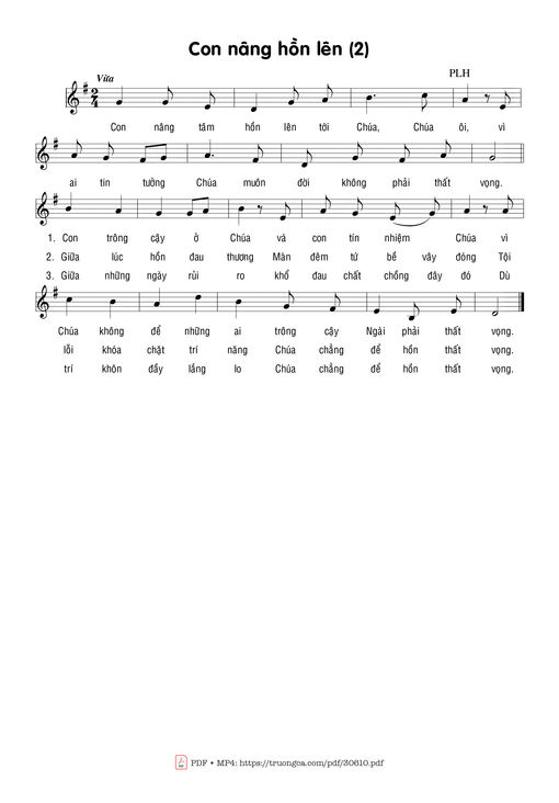 Sheet PDF of Con Nâng Hồn Lên (2)