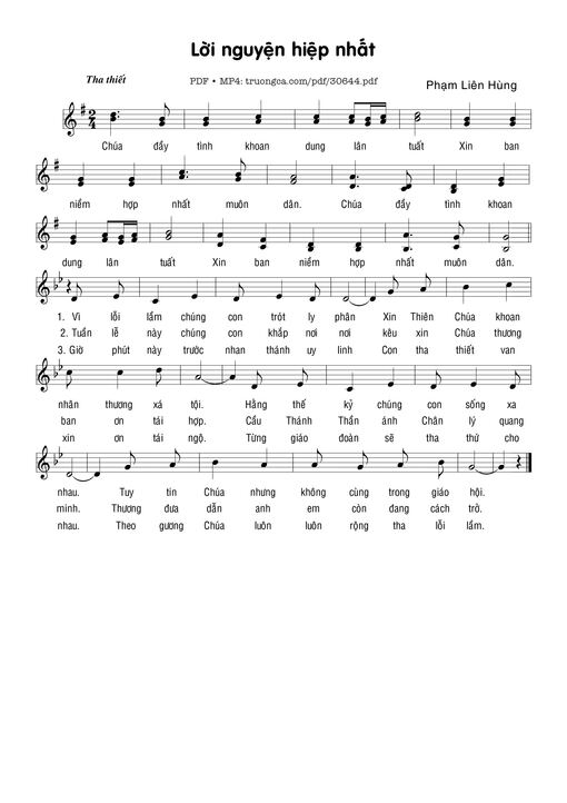 Lời nguyện hiệp nhất