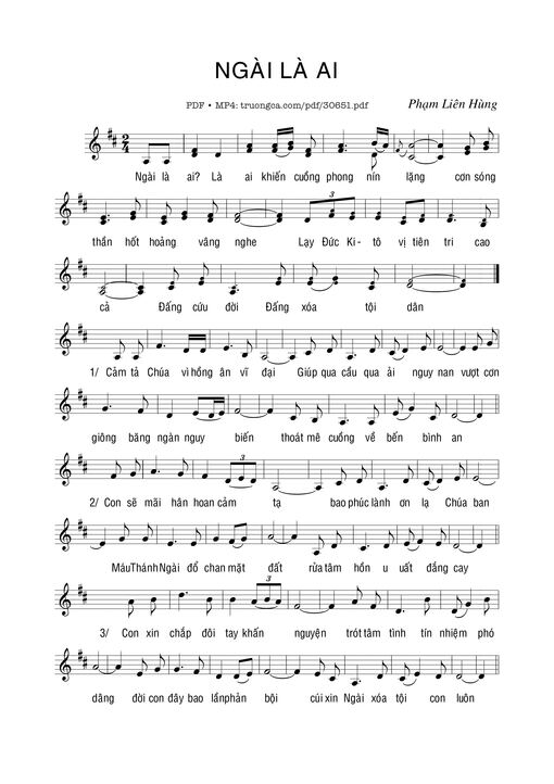 Ngài là ai - Phạm Liên Hùng