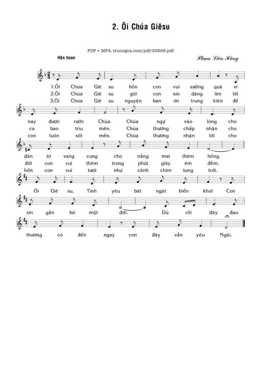 Ôi Chúa Giêsu - Phạm Liên Hùng