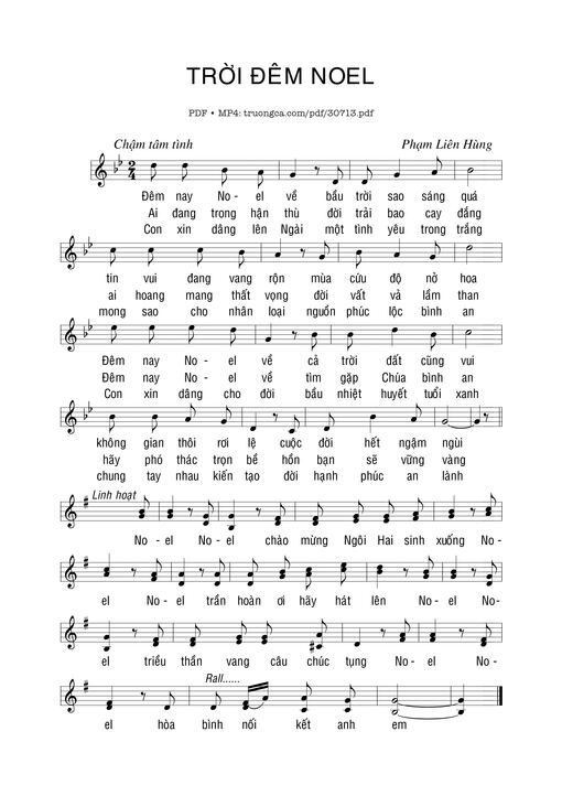 Sheet PDF of Trời đêm Noel