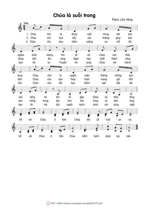 Chúa Là Suối Trong