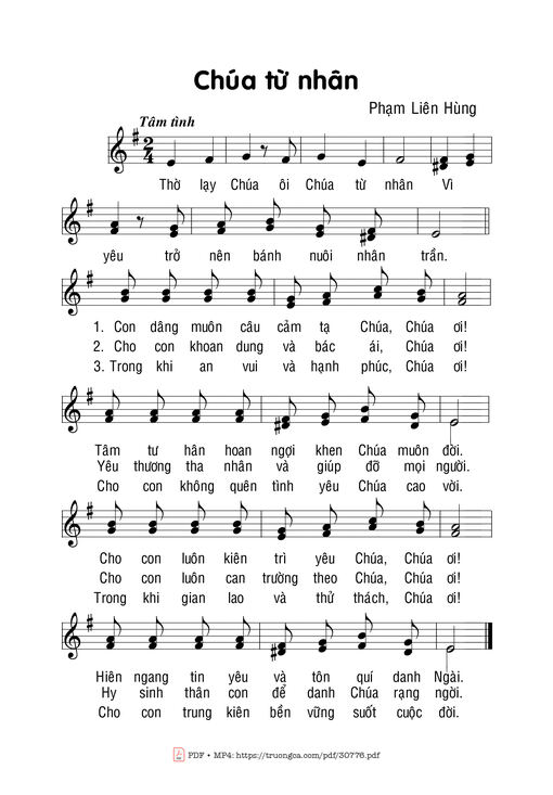 Chúa từ nhân - Phạm Liên Hùng