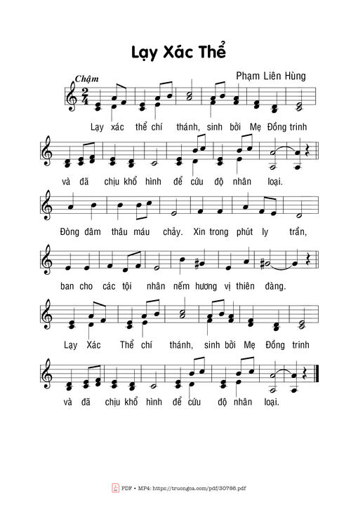 Lạy xác thể - Phạm Liên Hùng