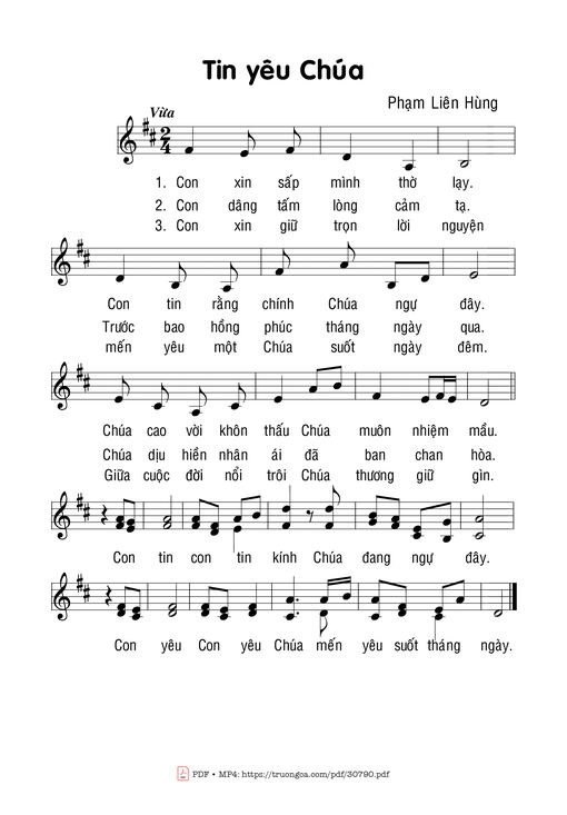 Tin yêu Chúa - Phạm Liên Hùng