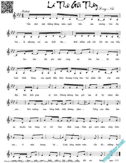 Lá thư gửi thầy