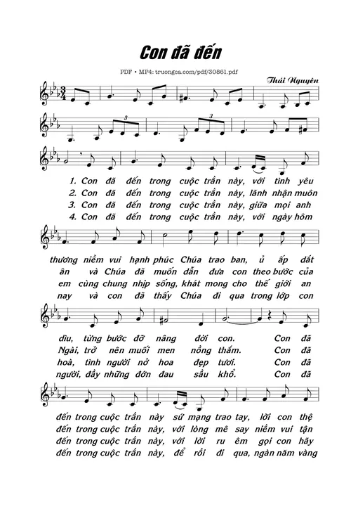 Con đã đến - Thái Nguyên