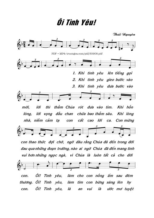 Ôi tình yêu - Thái Nguyên