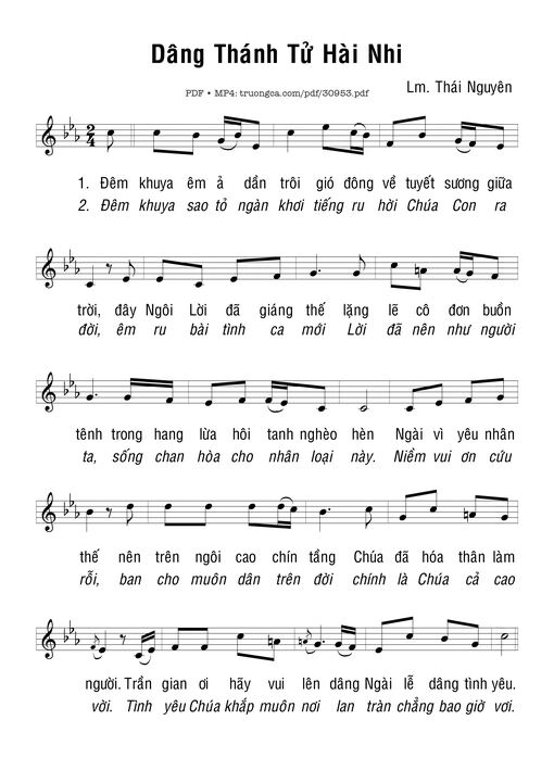 Dâng Thánh Tử Hài Nhi