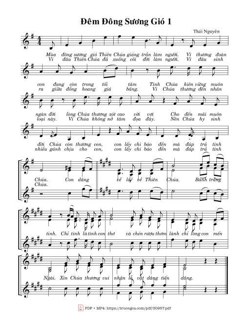 Sheet PDF of Đêm đông sương gió 1