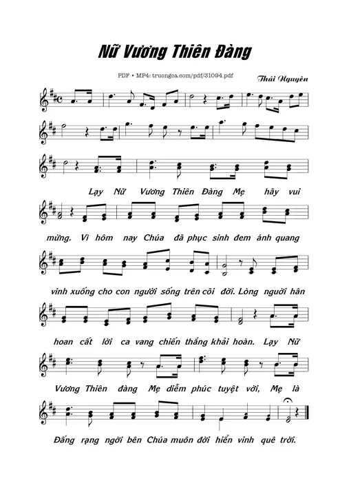 Nữ Vương Thiên Đàng