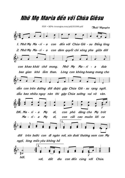 Nhờ Mẹ Maria Đến Với CG