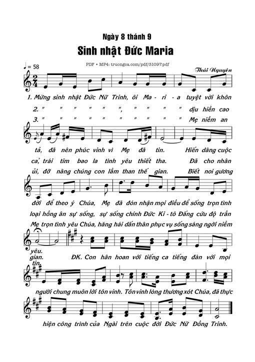 Sinh Nhật Đức Maria