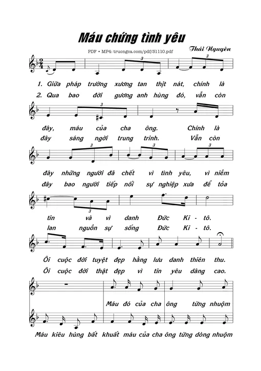 Máu Chứng Tình Yêu