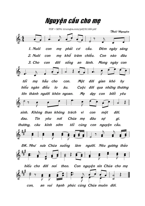 Nguyện cầu cho mẹ