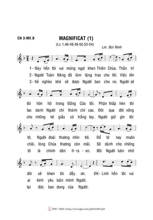 Magnificat I - Bùi Ninh