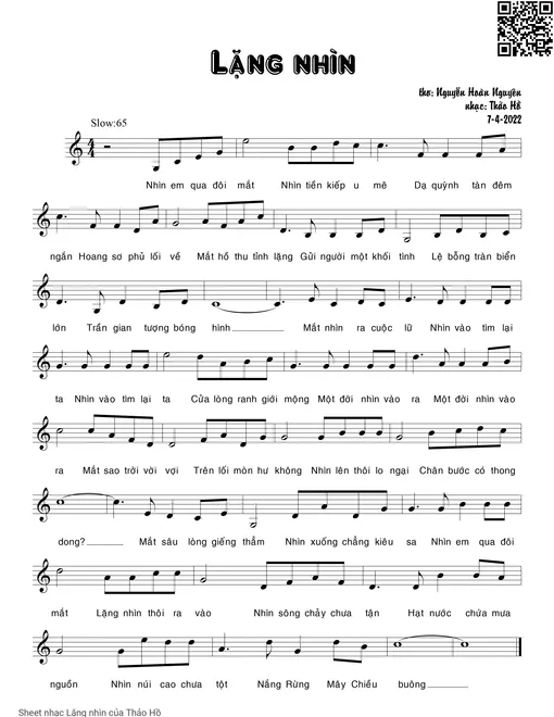 Lặng nhìn - Thảo Hồ