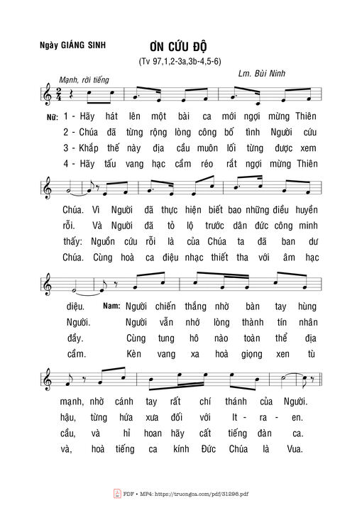 Ơn Cứu Độ - Bùi Ninh