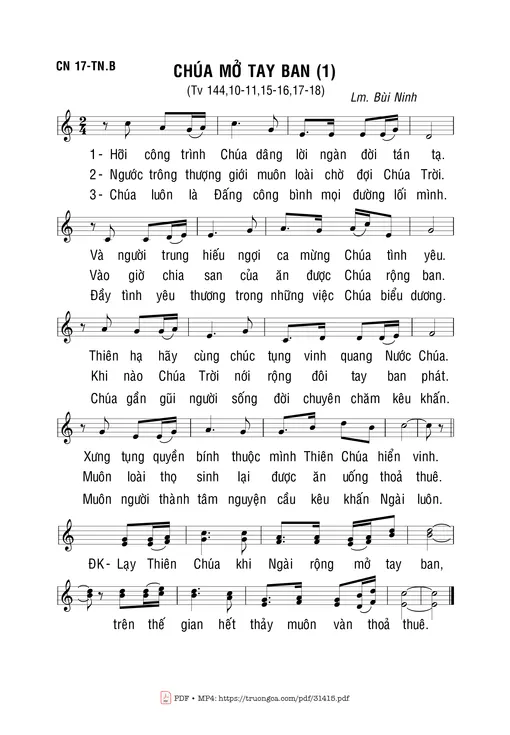 Chúa Mở Tay Ban (1)