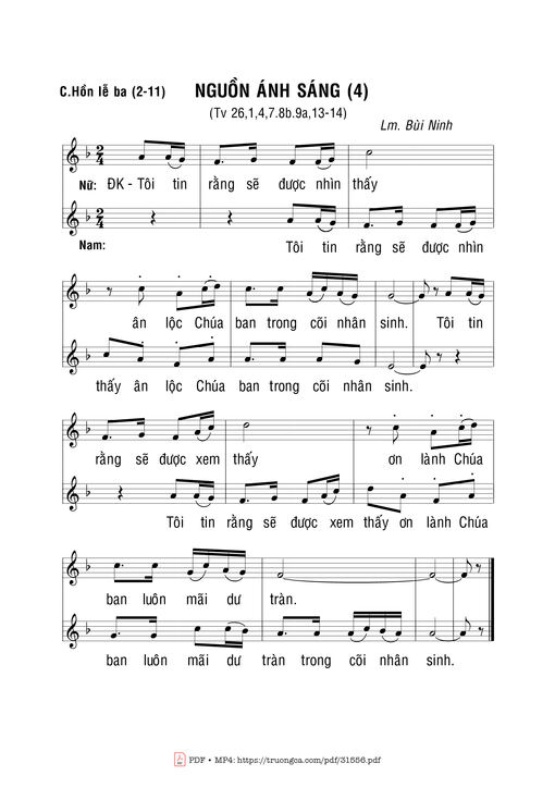 Sheet PDF of Thánh Vịnh 26, Nguồn Ánh Sáng (4