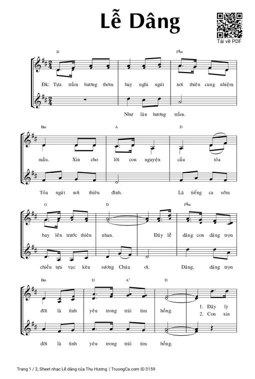 Lễ dâng - Thu Hương