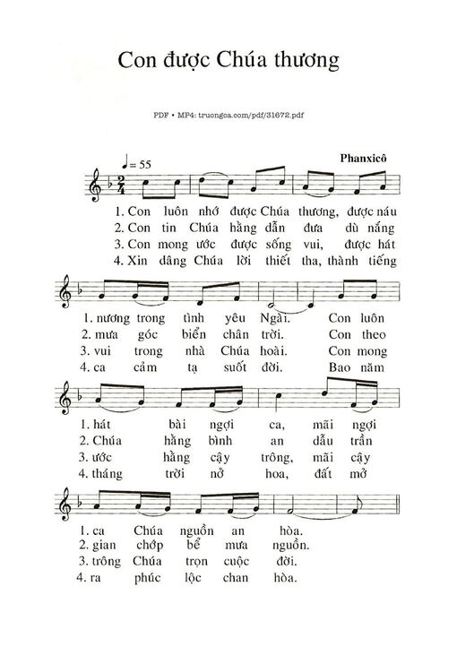 Con Được Chúa Thương