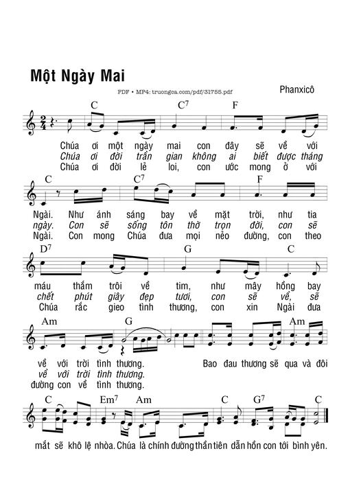 Một Ngày Mai - Phanxico