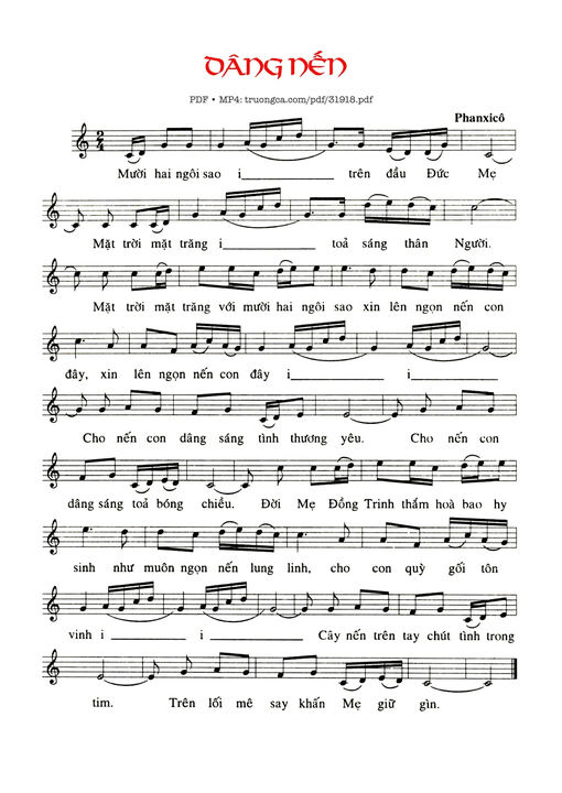 Dâng Nến - Phanxico