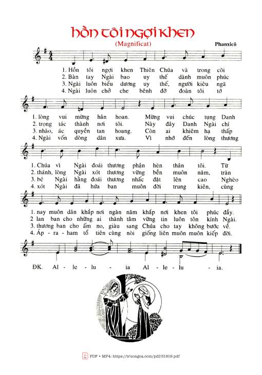 Sheet PDF of Hồn Tôi Ngợi Khen