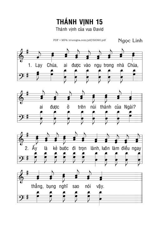 Thánh Vịnh 15 - Ngọc Linh