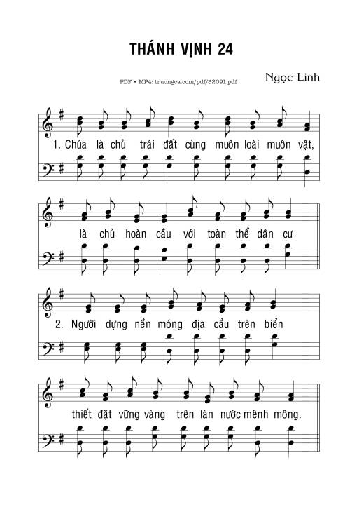 Thánh Vịnh 24 - Ngọc Linh