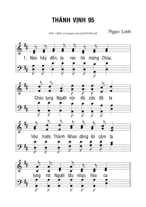 Thánh Vịnh 95 - Ngọc Linh