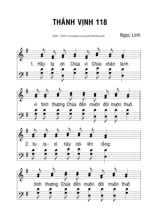 Thánh Vịnh 118 - Ngọc Linh