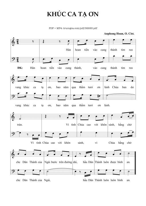 Khúc Ca Tạ Ơn - Anphong Hoan