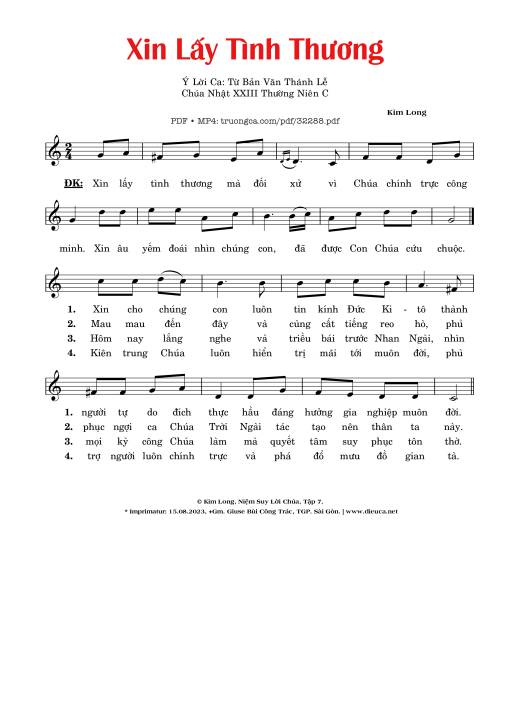 Xin Lấy Tình Thương